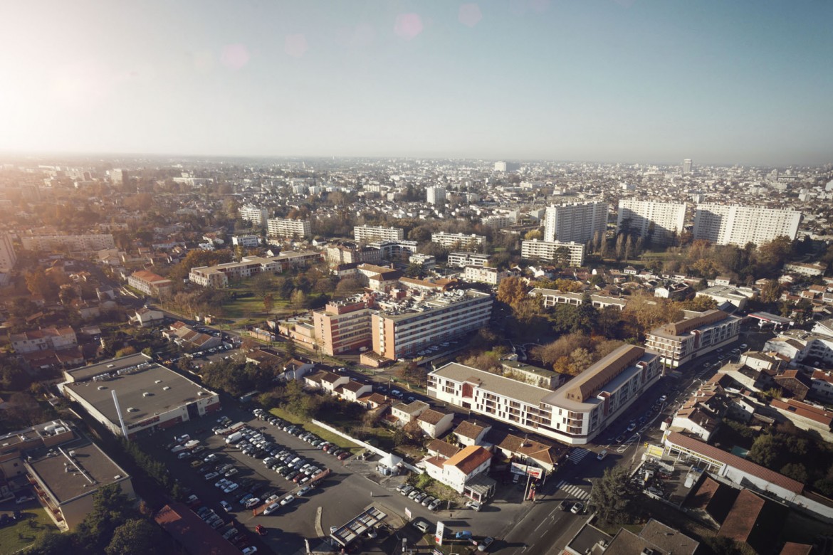 Hôpital Bagatelle - Logements - Vue aérienne | Nicolas Richelet